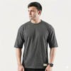 Charcoal Cotton Interlock Tshirt