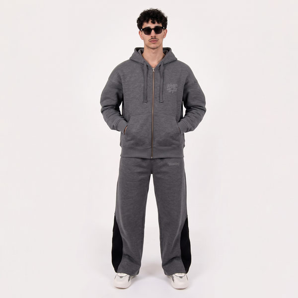 Special Edition Charcoal Grey Baggy Tracksuit