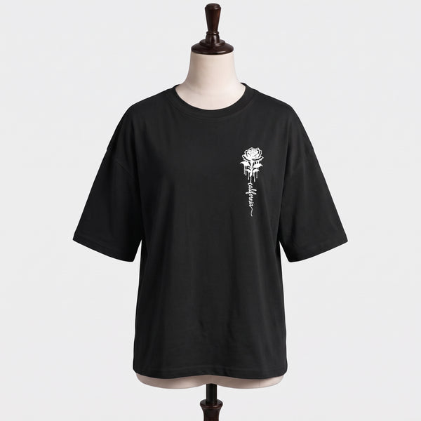 Black Flower T-Shirt