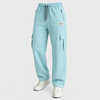 Pure Cotton Mint Green Cargo Trousers