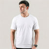 White Plain Lycra Cotton Tshirt