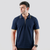 Navy Zip-up Polo