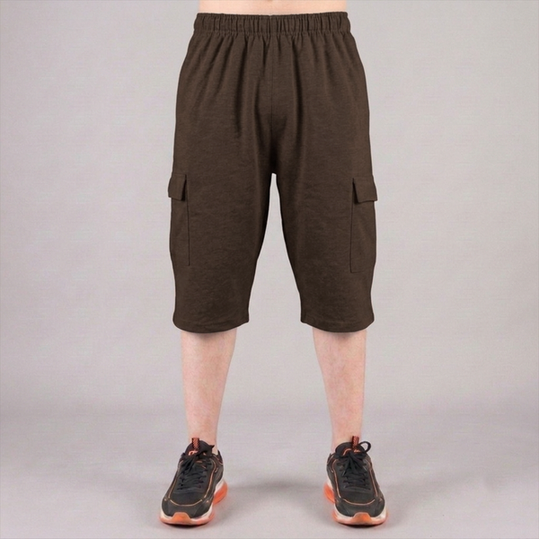 Chocolate Brown 3 Quarter Shorts