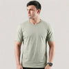 Steal Grey Lycra Cotton Tshirt
