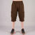 Chocolate Brown 3 Quarter Shorts