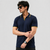 Dark Blue V-Neck Polo