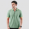 Sea Green Zip-up Polo