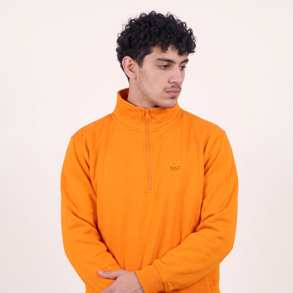 Unisex Juicy Orange Quarter Zipper