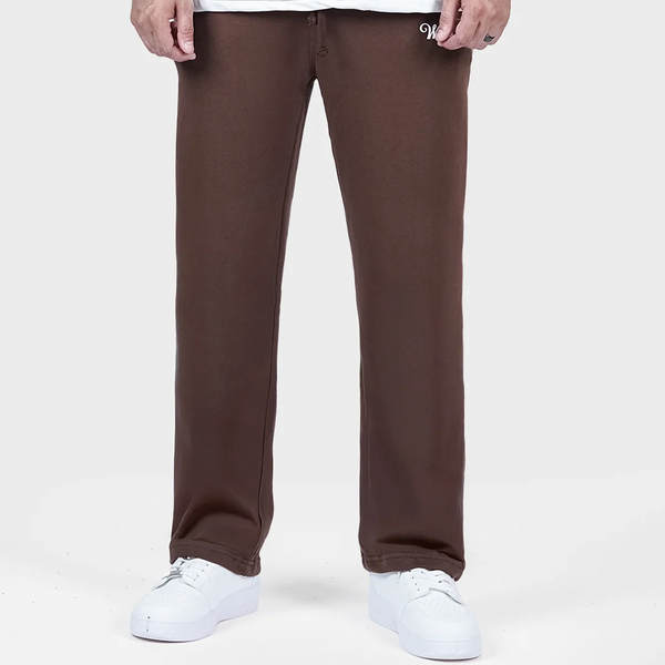 Brown and White Side Panel Trouser