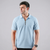 Ocean Blue Zip-up Polo