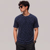 Blue Leopard Print T-shirt