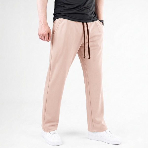 Pink Plain Interlock Trouser