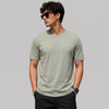 Steal Grey 4 Way Stretch Cotton Tshirt