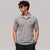Grey V-Neck Polo