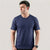 Navy Plain Lycra Cotton Tshirt