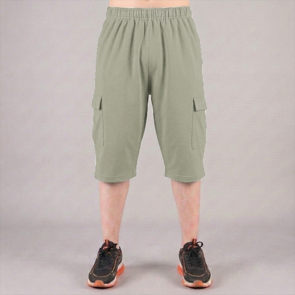 Grey 3 Quarter Shorts