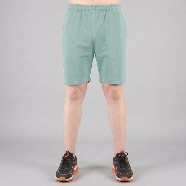 Mint Green Cotton Terry Shorts