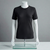 Black Ribbed Crew Neck T Shirt