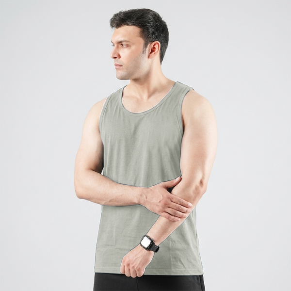 Silver Grey Cotton Sando