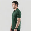 Green V-Neck Polo