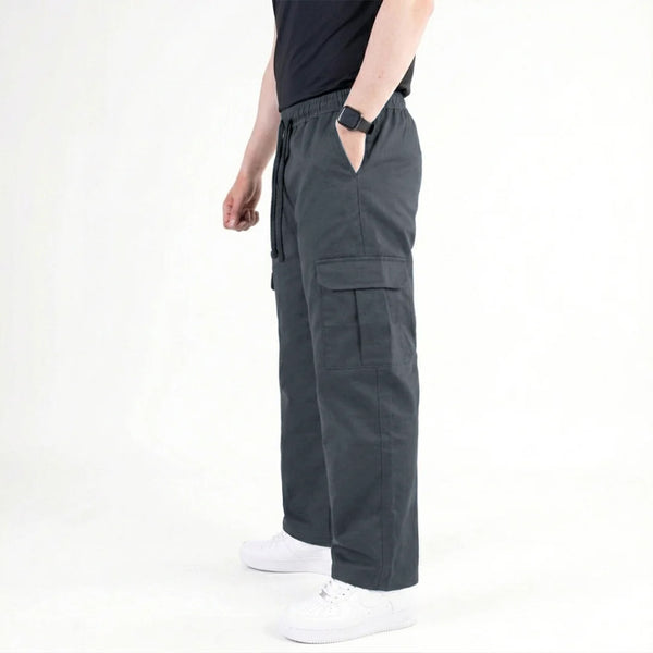 Premium Men's Cargo Jeans – Charcoal
