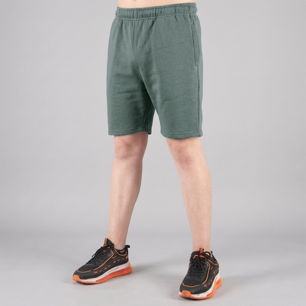 Sage Green Cotton Terry Shorts
