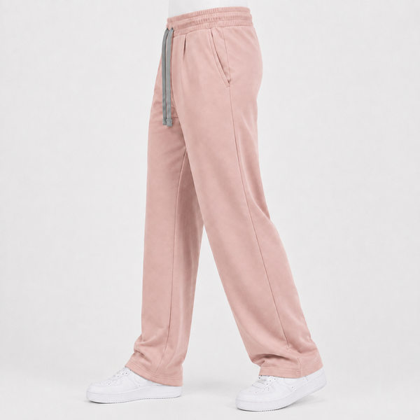 Pink Plain Interlock Trouser