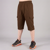 Chocolate Brown 3 Quarter Shorts