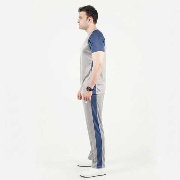 Silver and Blue Tracksuit