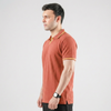 Orange V-Neck Polo