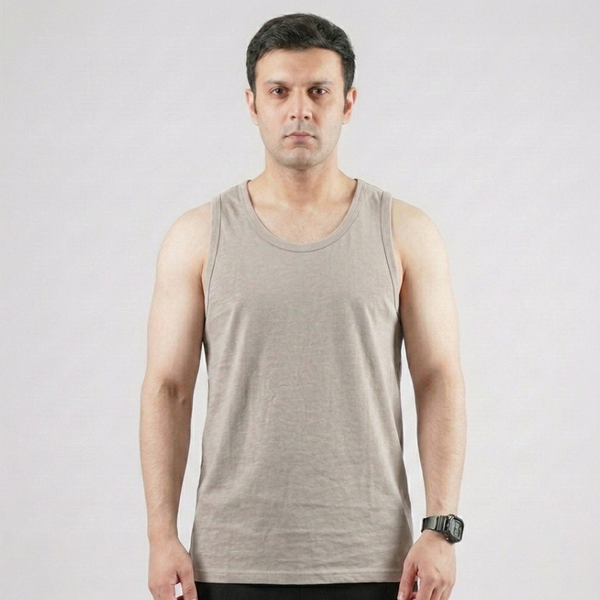 Silver Grey Cotton Sando