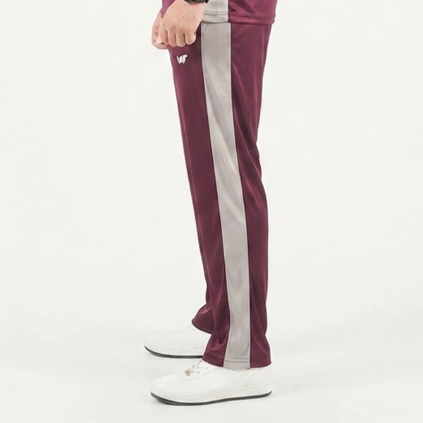 Maroon with Silver Panel Bottoms