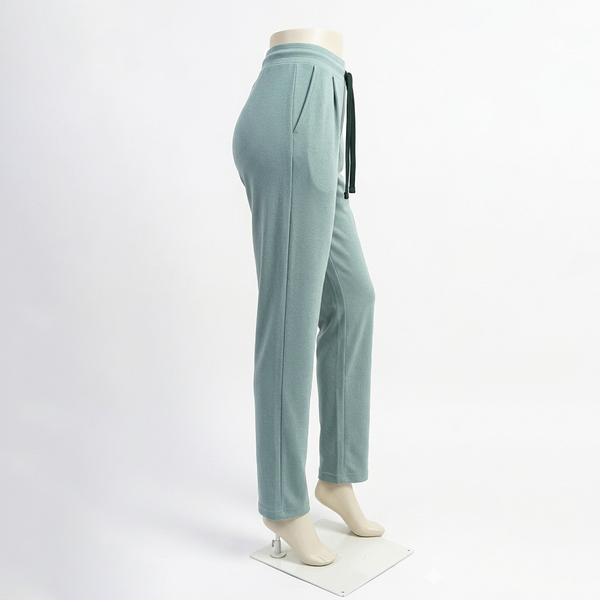 Sage Green Plain Interlock Trouser