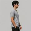 Light Ash Gray V-Neck Polo