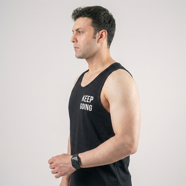 Midnight Black Cotton Sando