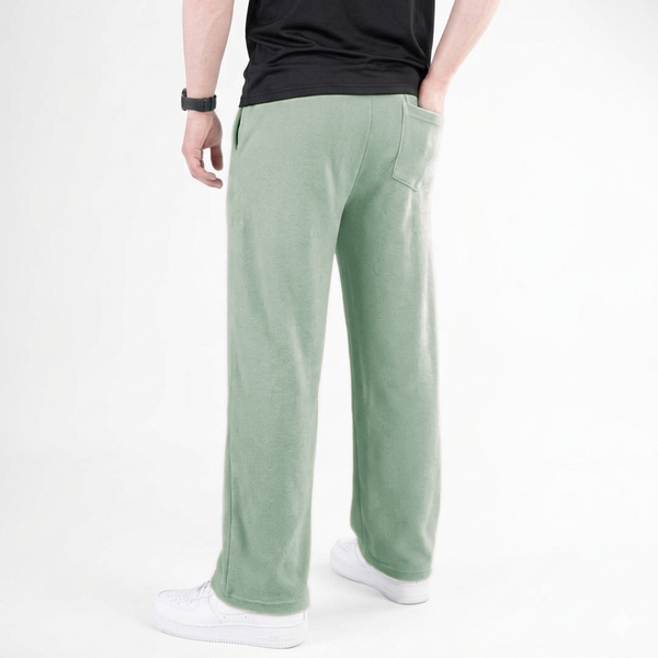 Sage Green Plain Interlock Trouser
