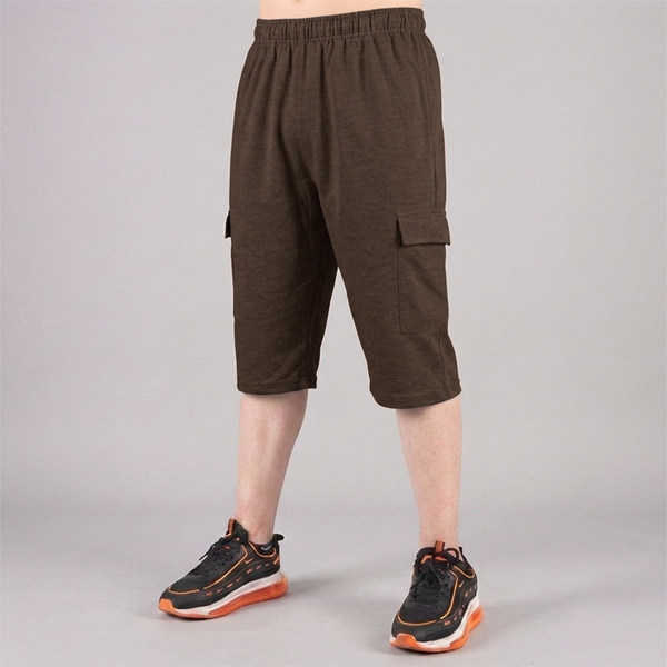 Chocolate Brown 3 Quarter Shorts