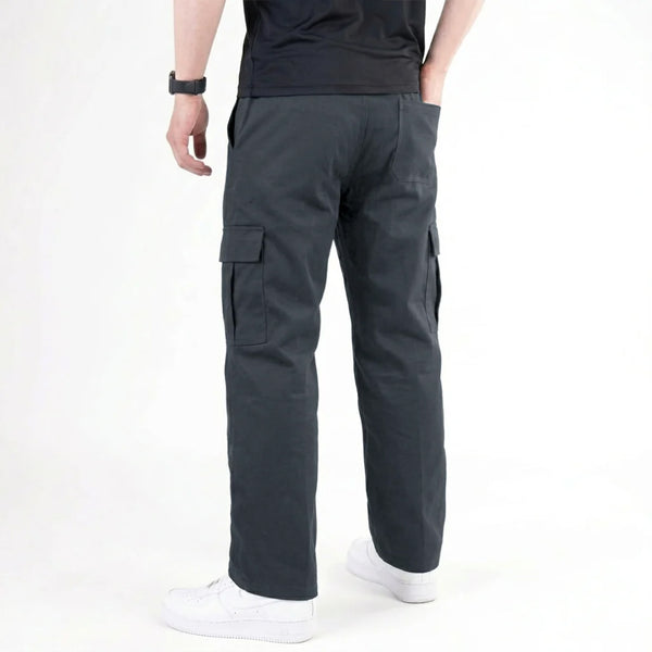 Premium Men's Cargo Jeans – Charcoal