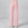 Premium Blush Pink Loose Fit Cotton Interlock Trouser