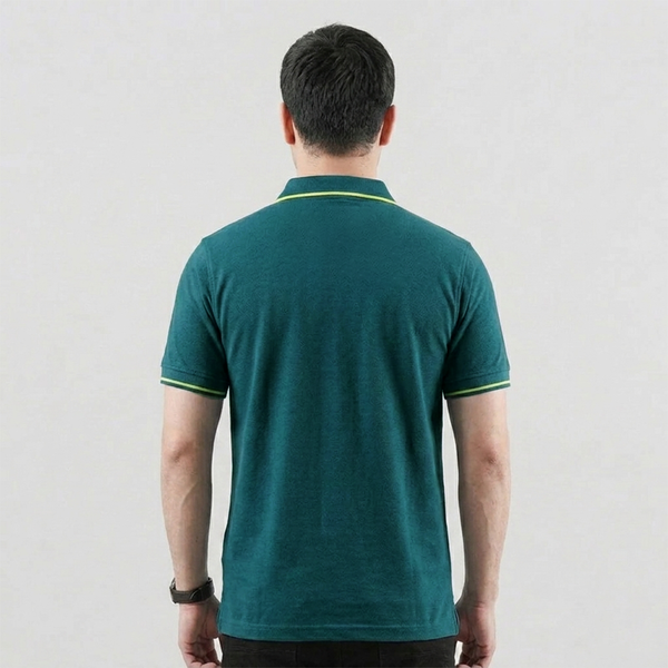 Dark Green Zip-up Polo