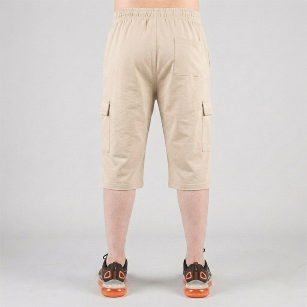 Sand Beige 3 Quarter Shorts