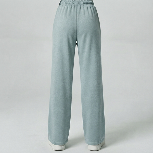 Premium Ice Blue Loose Fit Cotton Interlock Trouser