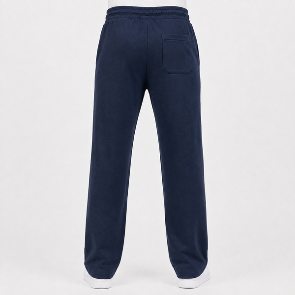 Navy Plain Interlock Trouser