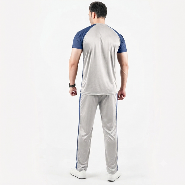 Silver and Blue Tracksuit