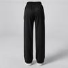 Premium Jet Black Loose Fit Cotton Interlock Trouser