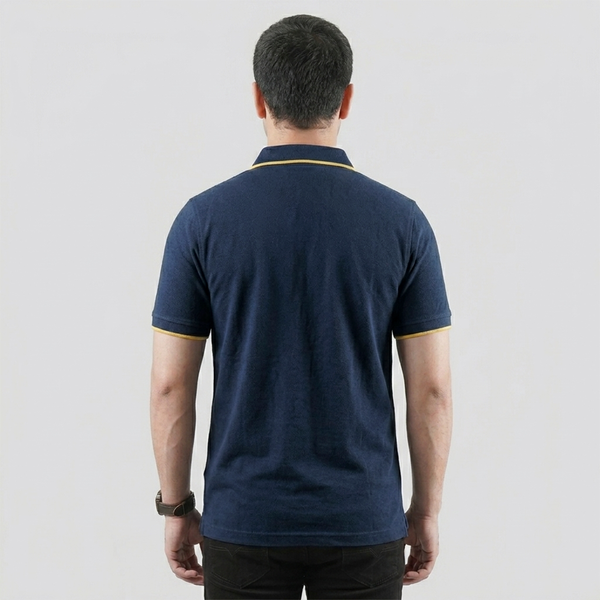 Navy Zip-up Polo