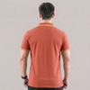 Orange V-Neck Polo