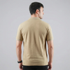 Beige Zip Up Polo