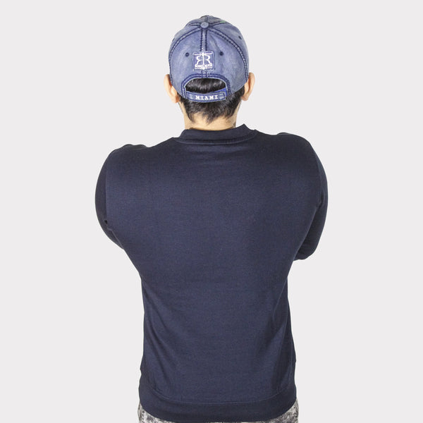 Unisex Premium Navy Blue Fleece Sweatshirt