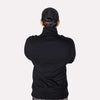 Unisex Black Quarter Zipper